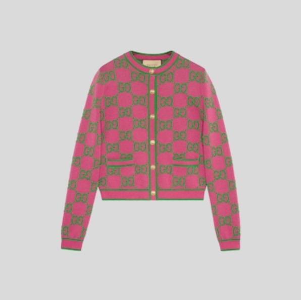 구찌 더블 자카드 가디건