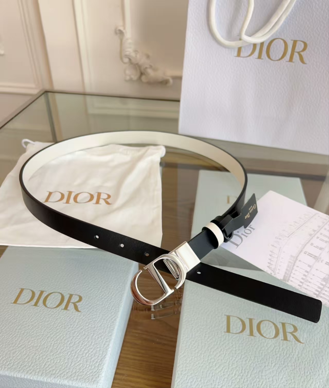 디올 30 몽테뉴 리버서블 벨트