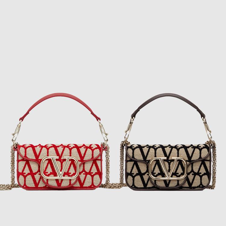 발렌티노 트왈 이코노그라프 스몰 로코 숄더백