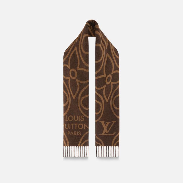 루이비통 인 블룸 브라운 스카프