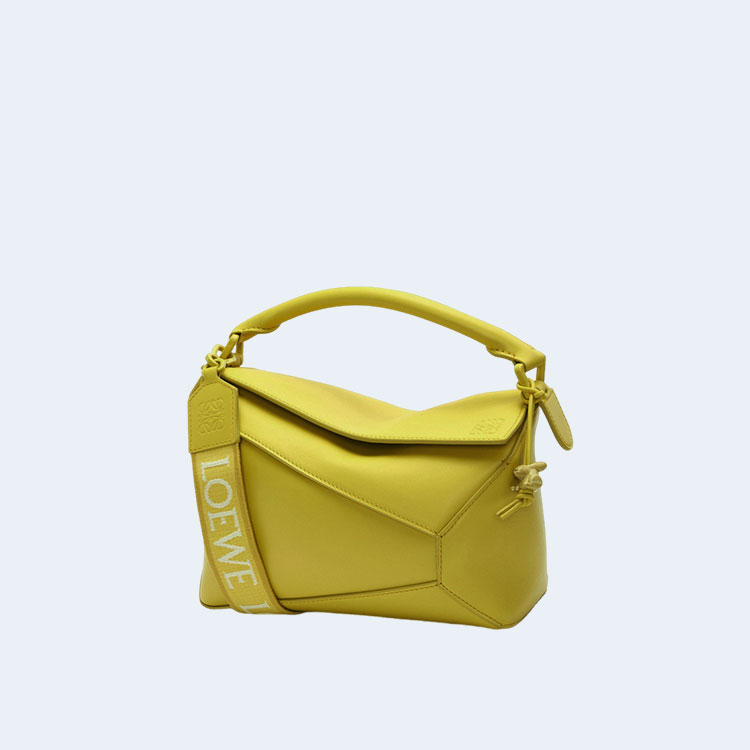 로에베 사틴 스몰 퍼즐 엣지 백 옐로우