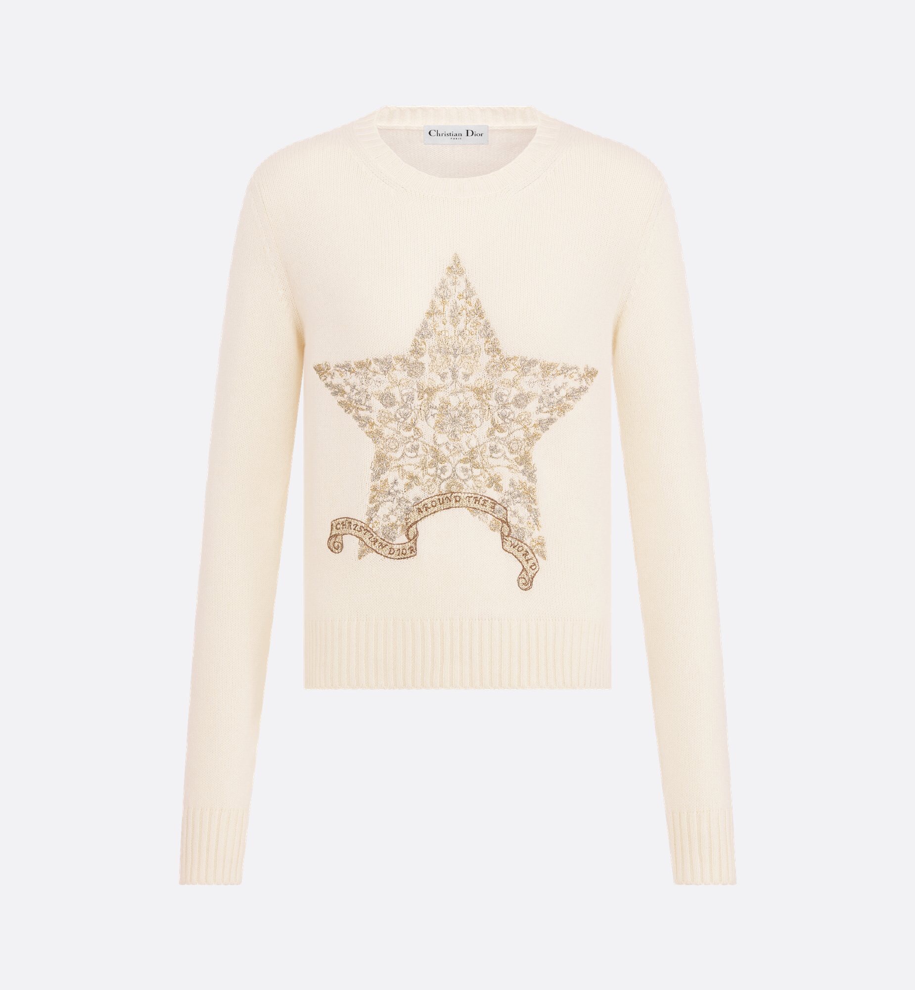 디올 자수 스웨터