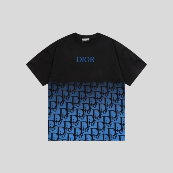 디올 프린트 반팔 티셔츠