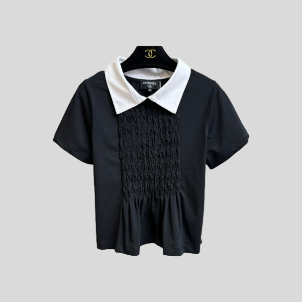 샤넬 플리츠 반팔