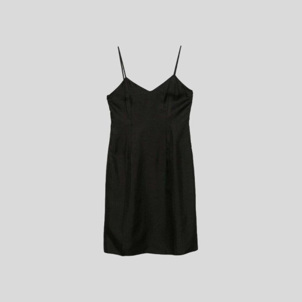 프라다 실크 서스펜더 원피스