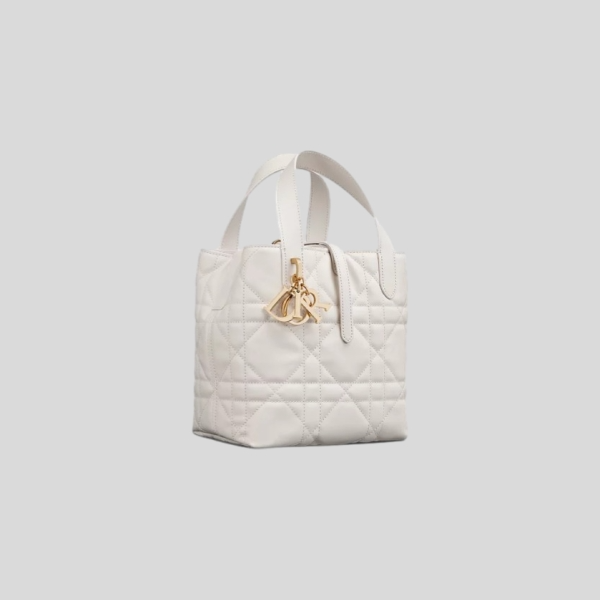 디올 Toujours 스몰 버티컬 토트백 (화이트)