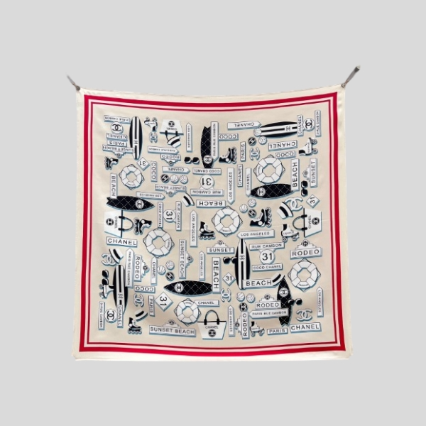 샤넬 비치 시리즈 스카프