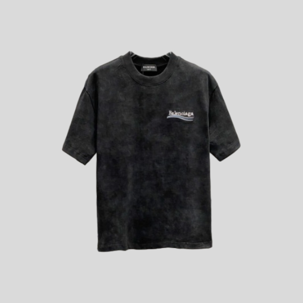 발렌시아가 라운드넥 반팔 티셔츠