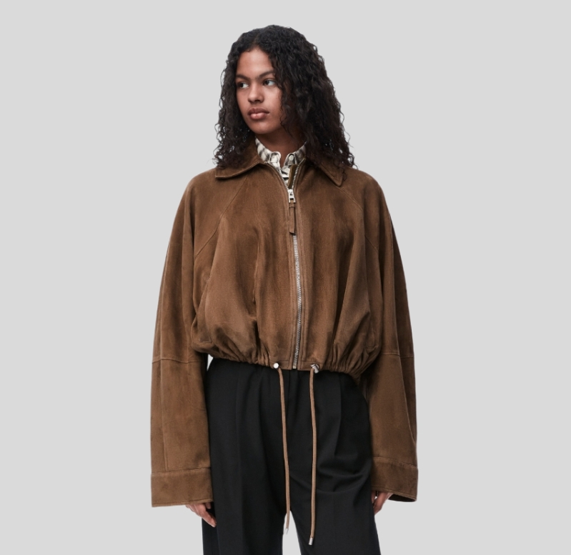 로에베 스웨이드 벌룬 자켓