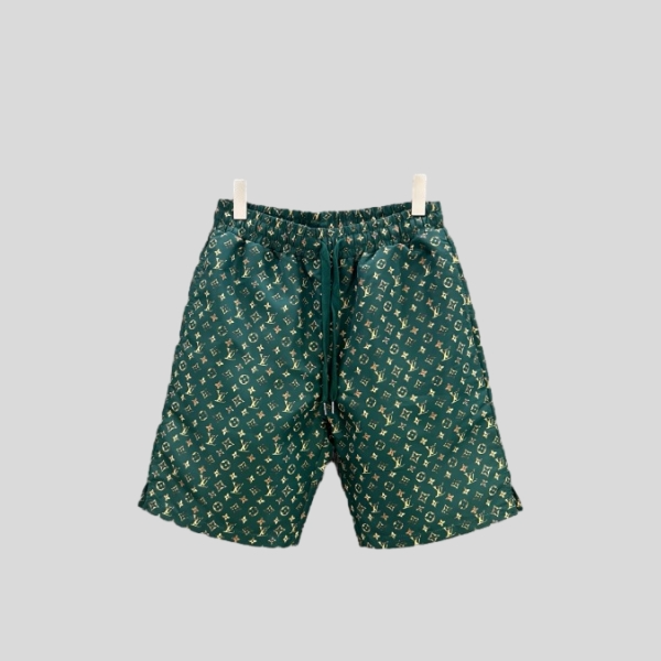 루이비통 풀골드 모노그램 로고 비치팬츠