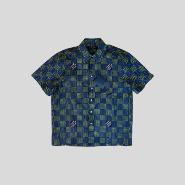 루이비통 플레드 반팔셔츠