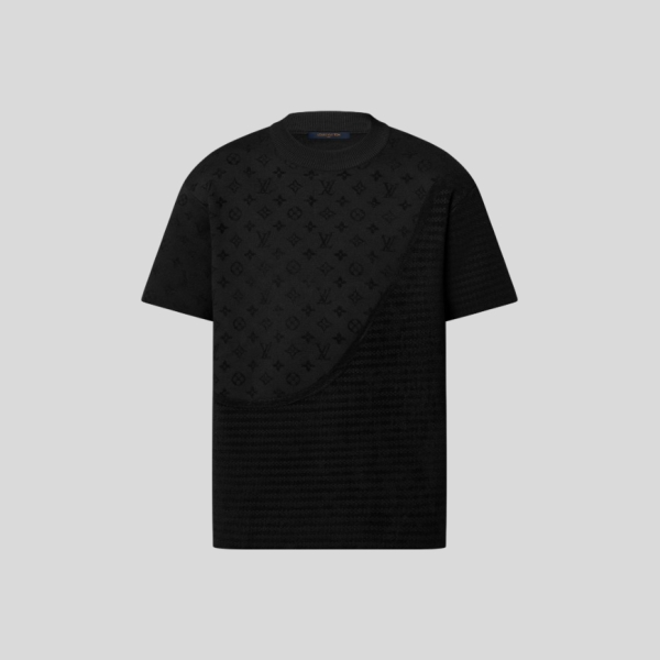 루이비통 블랙 자카드 반팔