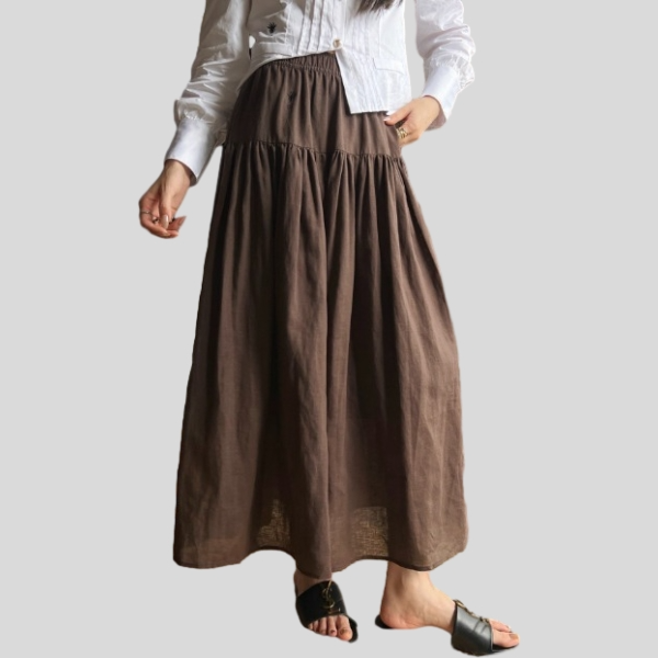 디올 리넨 스커트