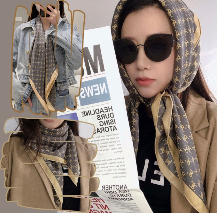 셀린느 클래식 아크 드 트리옹프 스카프