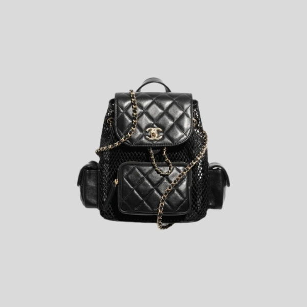 샤넬 홀로우 메시 백팩