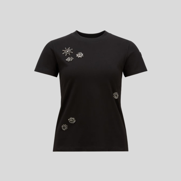 몽클레어 꽃네일 다이아몬드 티셔츠