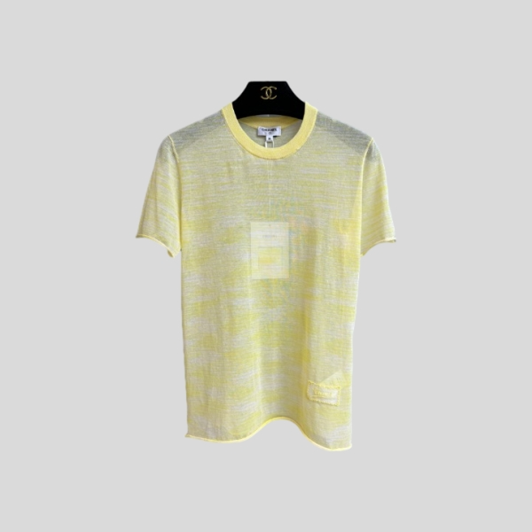 샤넬 니트 반팔(2color)