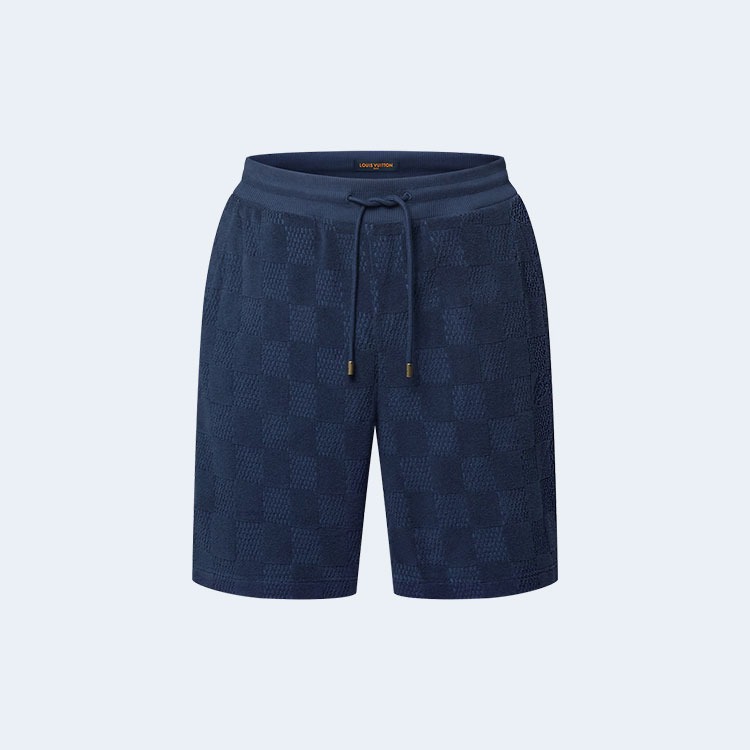 루이비통 다미에 프렌치 테리 코튼 블렌드 쇼츠 1AGIM7