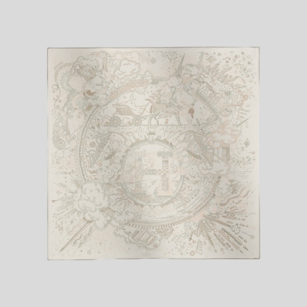 에르메스 스퀘어 스카프 그린