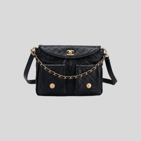 샤넬 더블 포켓 스몰 호보백