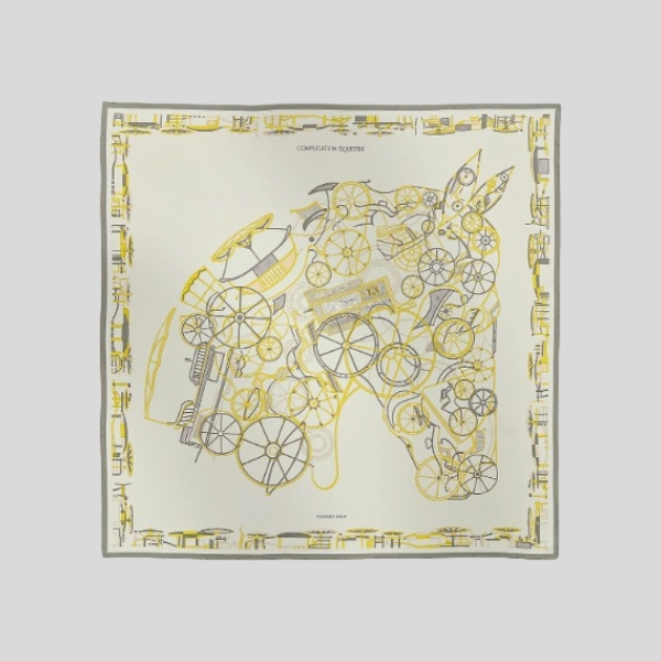 에르메스 스퀘어 스카프 베이지