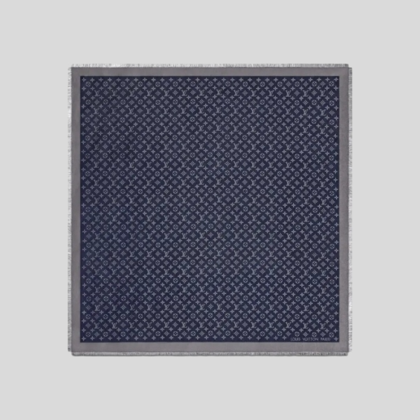 루이비통 모노그램 샤인 숄(블루 실버)