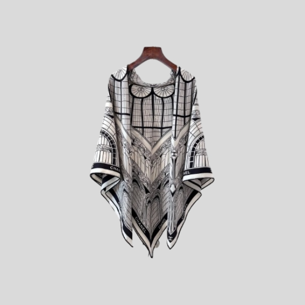 샤넬 숄 화이트