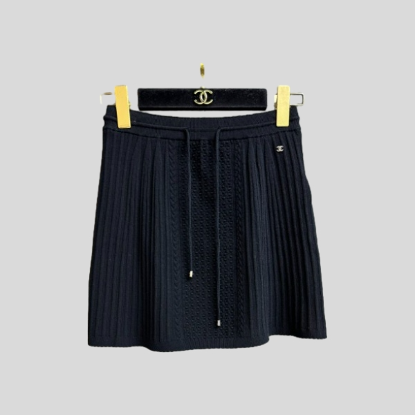샤넬 니트 스커트(2color)