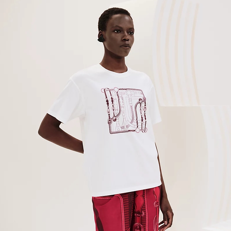 에르메스 사각패턴 반팔티