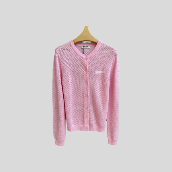 미우미우 핑크 가디건
