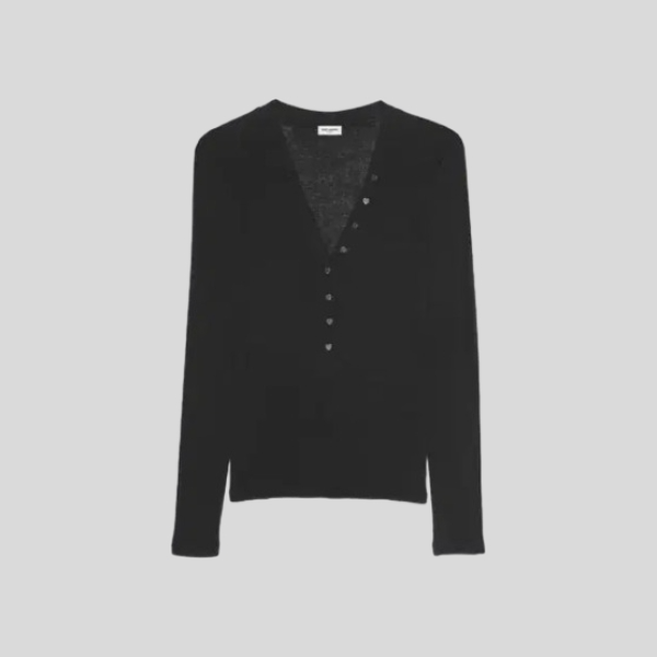 생로랑 V넥 긴팔티