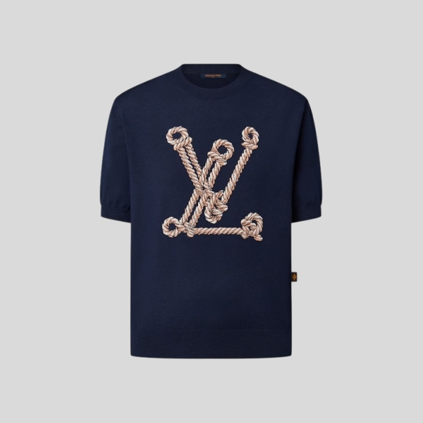 루이비통 로프 니트 반팔(2color)