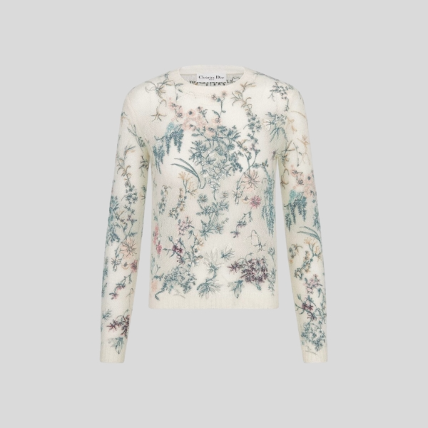 디올 자수 스웨터