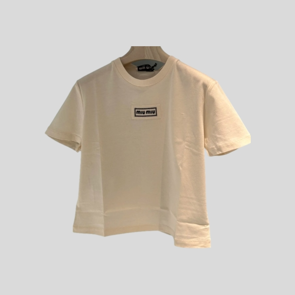 미우미우 반팔 숏 티셔츠