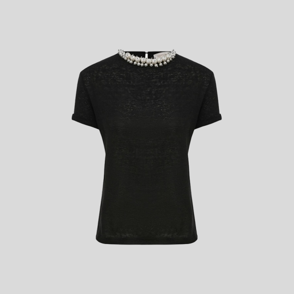 짐머만 장식 티셔츠(2color)