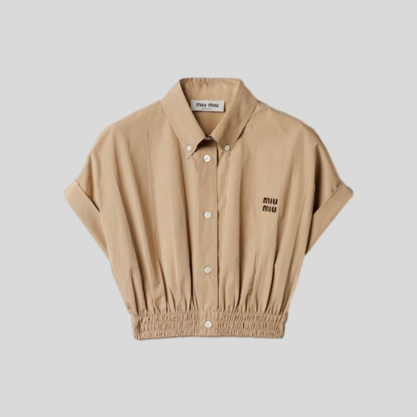 미우미우 포플린 셔츠, 반바지 세트