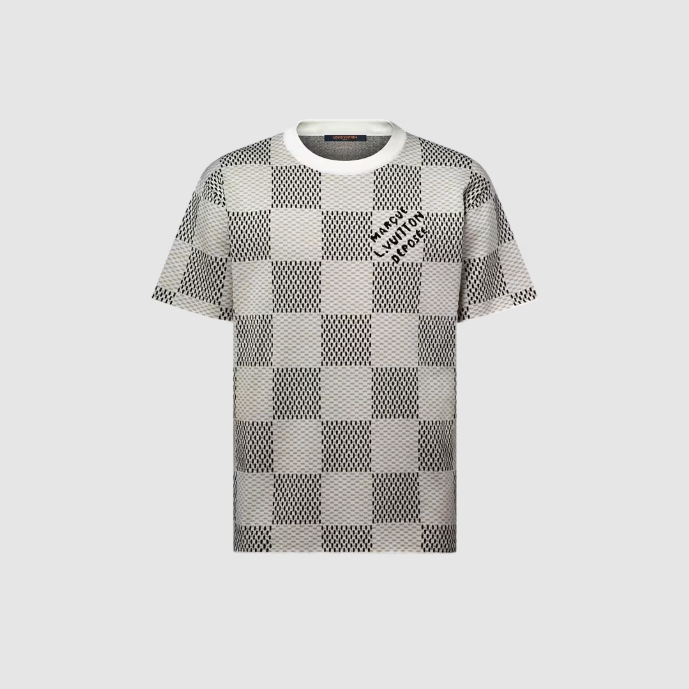 루이비통 다미에 자카드 반팔 크루넥