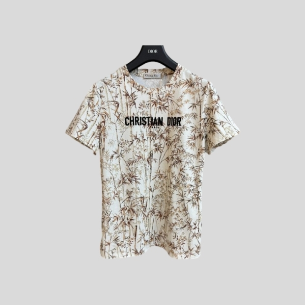 디올 대나무 반팔 티셔츠
