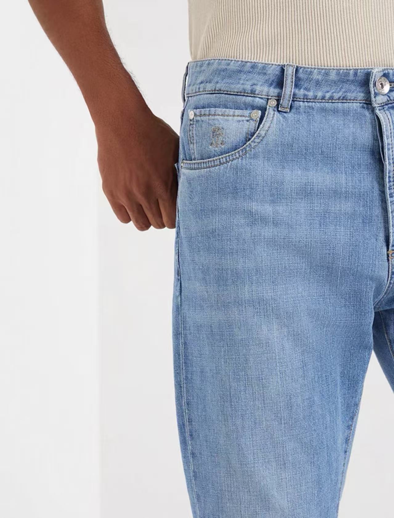 브루넬로쿠치넬리 스트레이트 데님 팬츠