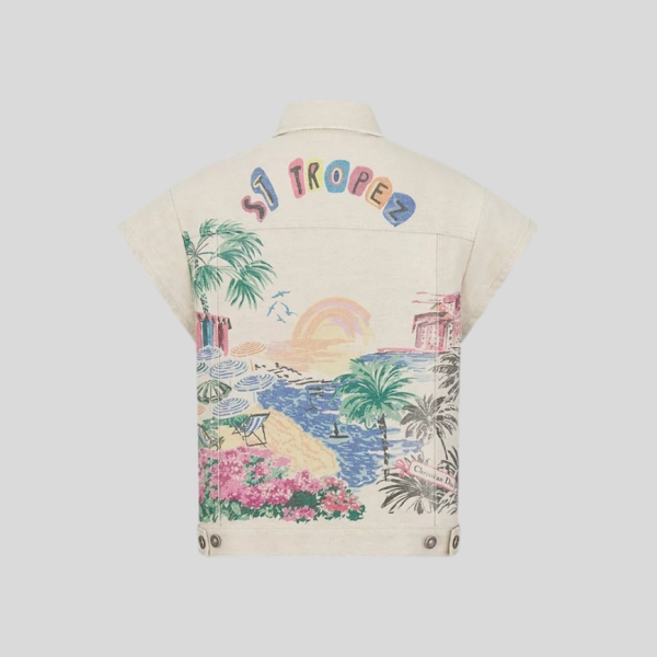 디올 캡 슬리브 자켓