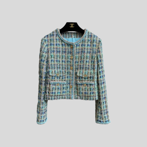 샤넬 블루 숏 자켓