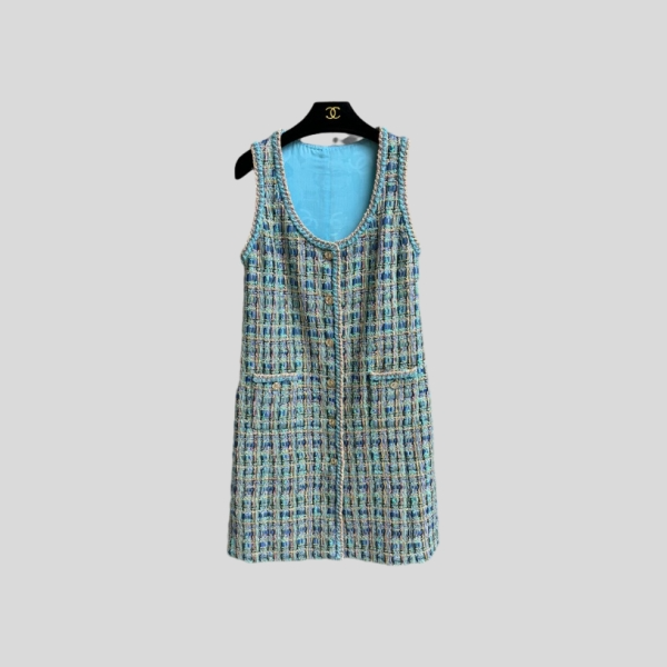 샤넬 블루 베스트 드레스
