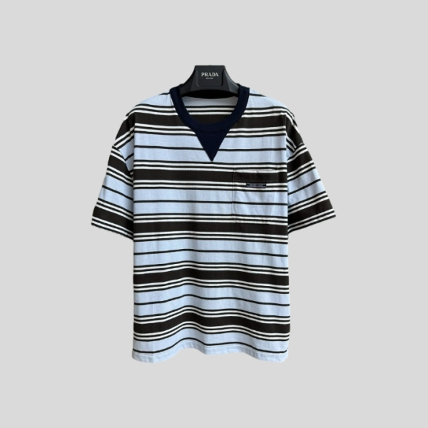 프라다 스트라이프 티셔츠