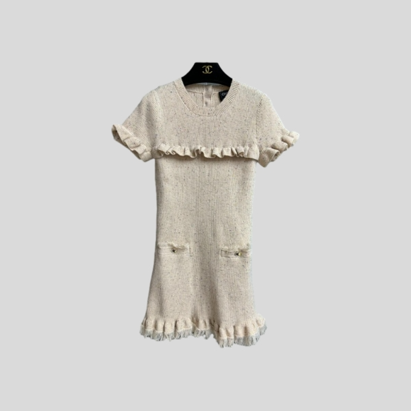 샤넬 러플 드레스