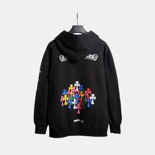 크롬하츠 멀티십자 오버핏 후드 집업