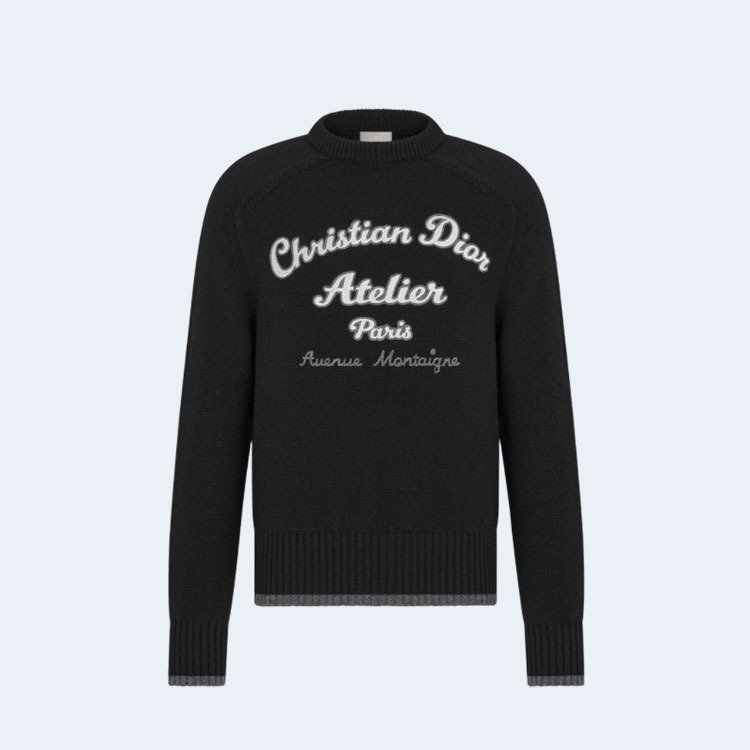 디올 아뜰리에 울 저지 스웨터
