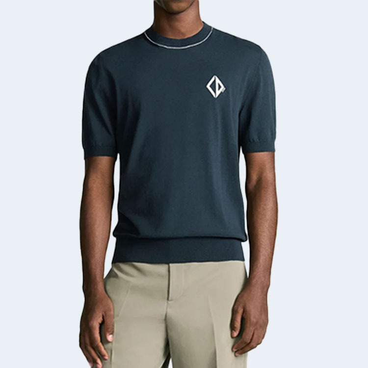 디올 CD 다이아몬드 반팔 스웨터