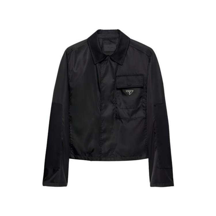 프라다 리나일론 자켓 블랙 