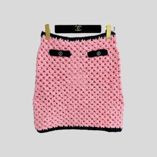 샤넬 우븐 스커트