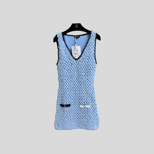 샤넬 우븐 베스트 드레스